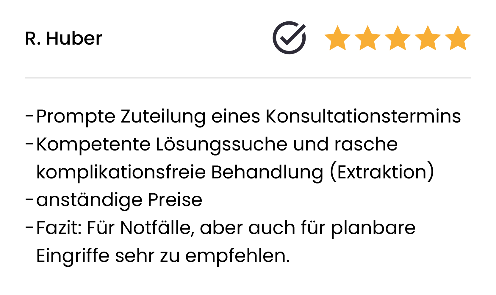 Zahnarzt Referenz Oerlikon 3